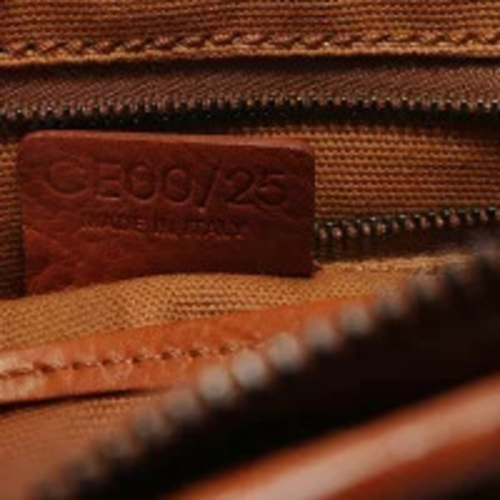 Celine Leather Triomphe Boogie Bag Shoulder Brown - Picture 10 of 13